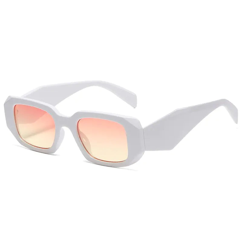 Small Polygon Rectangle Sunglasses - Mainovoo.