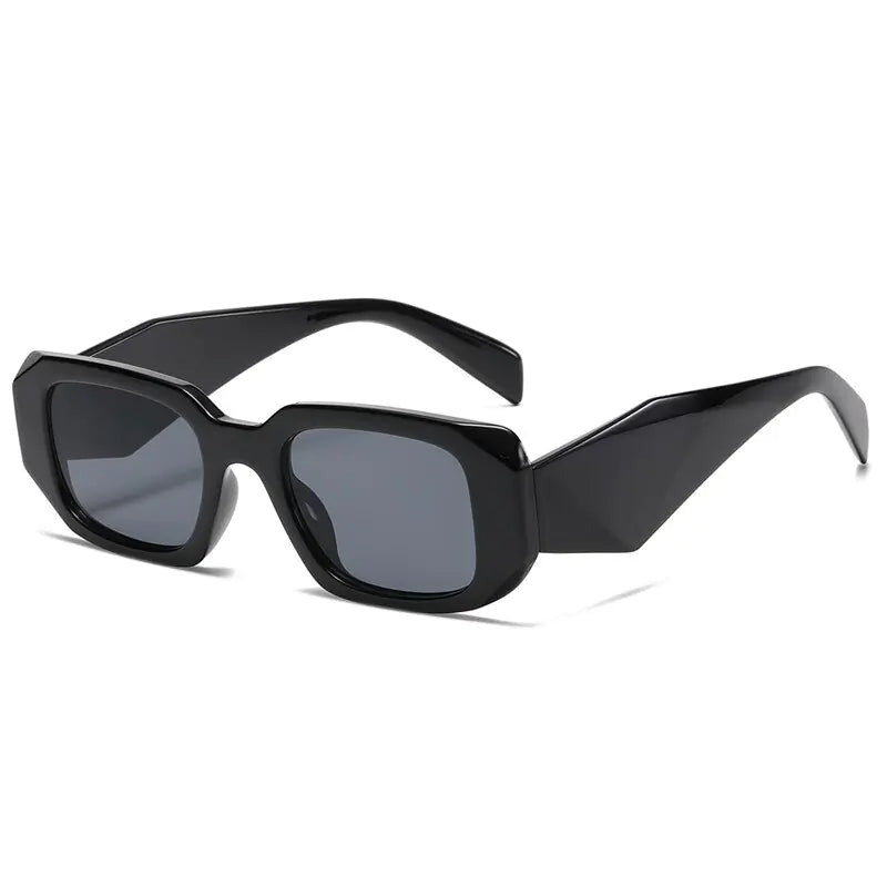 Small Polygon Rectangle Sunglasses - Mainovoo.