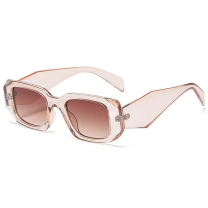 Small Polygon Rectangle Sunglasses - Mainovoo.